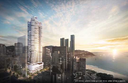 빌리브 패러그라프 해운대 투시도. <신세계건설 제공>